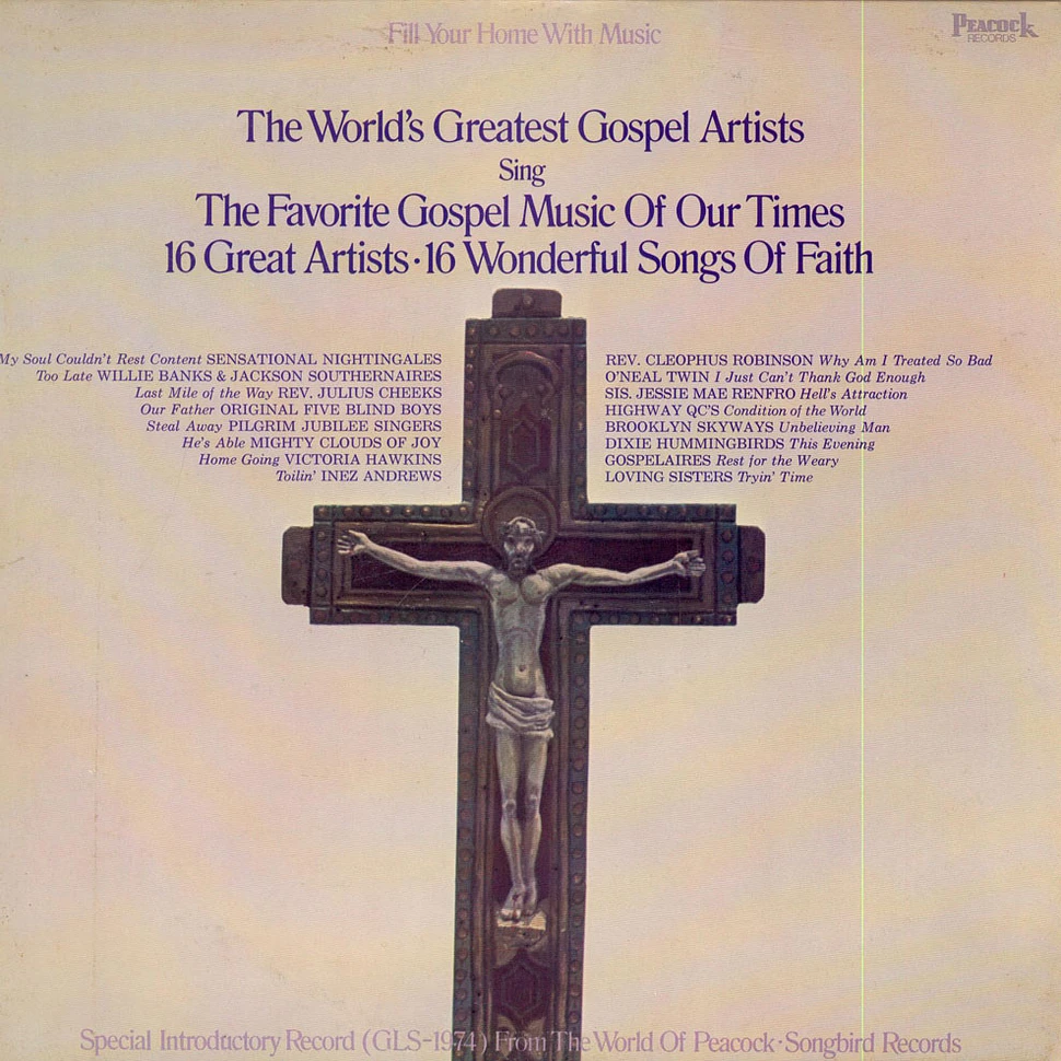 V.A. - The World's Greatest Gospel Artists Sing The Favorite Gospel Music Of Our Time