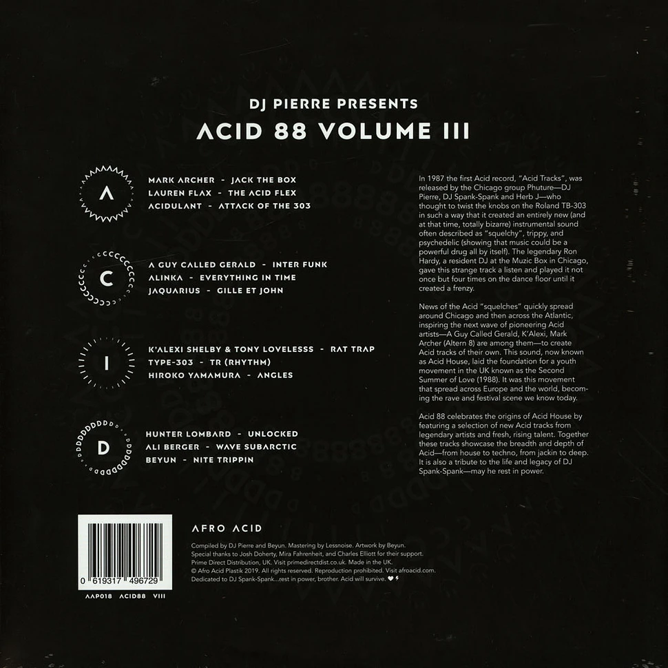 DJ Pierre Presents Various Artists - Acid 88 Volume 3