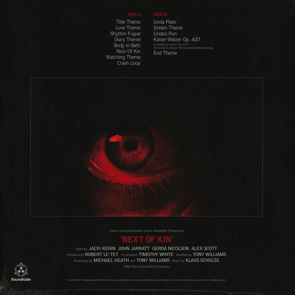Klaus Schulze - OST Next Of Kin - Vinyl LP - 2019 - EU