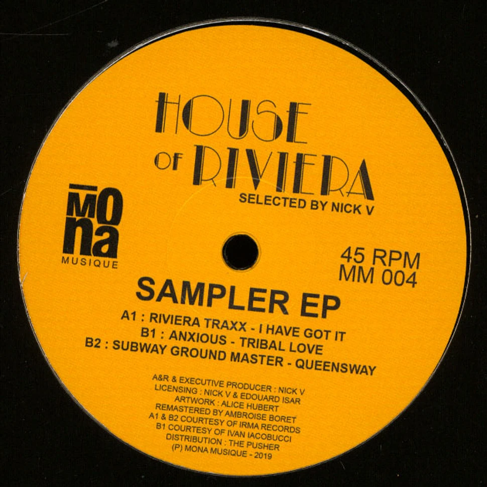 V.A. - House Of Riviera Sampler EP