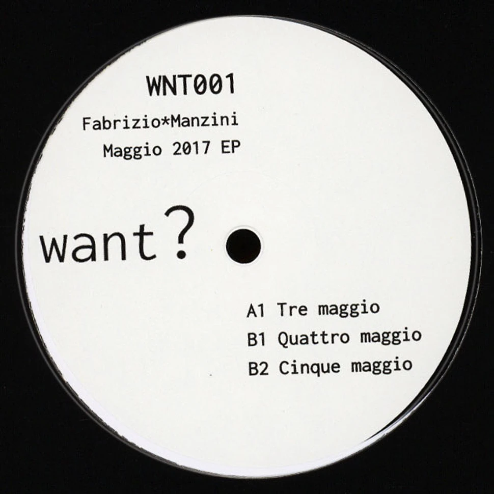 Fabrizio*Manzini - Maggio 2017 EP