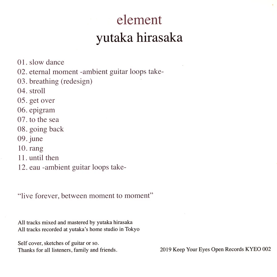 Yutaka Hirasaka - Element
