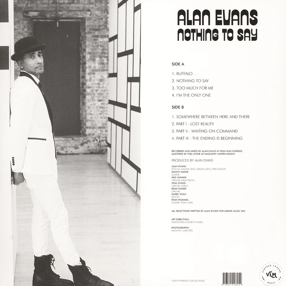 Alan Evans - Nothing To Say 180g Edition