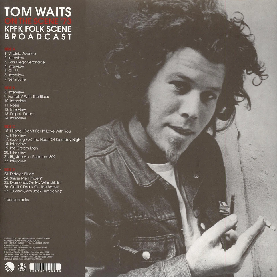 Tom Waits - On The Scene '73 (KPFK Folk Scene Broadcast)