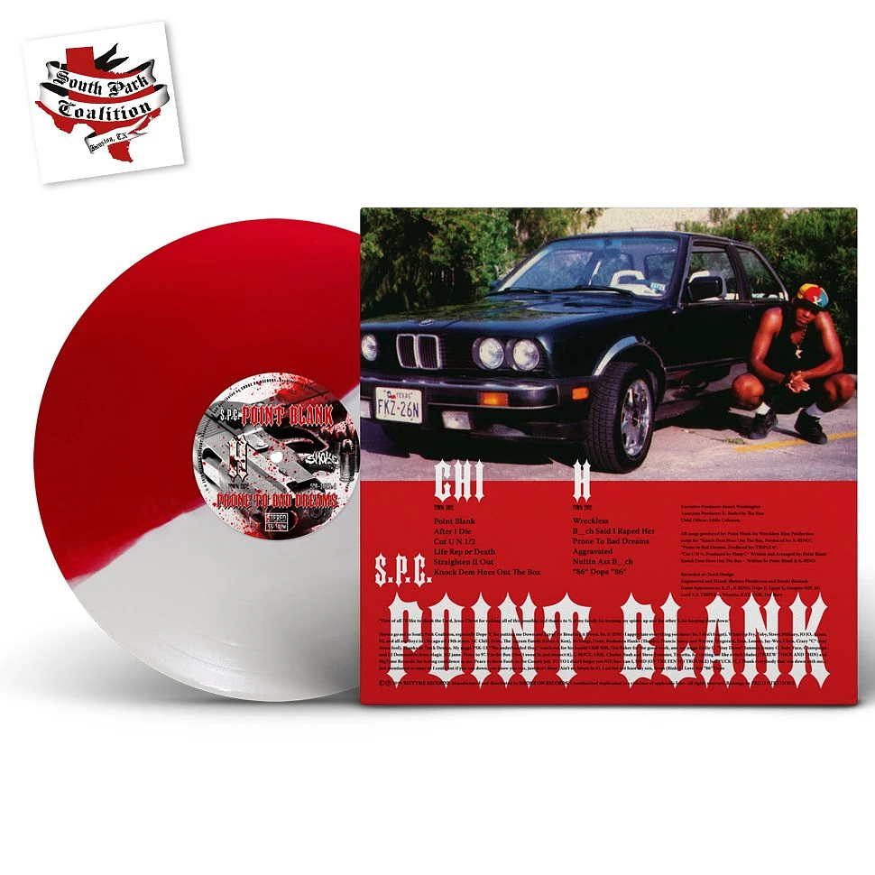 S.P.C. Point Blank - Prone To Bad Red & White Vinyl Edition