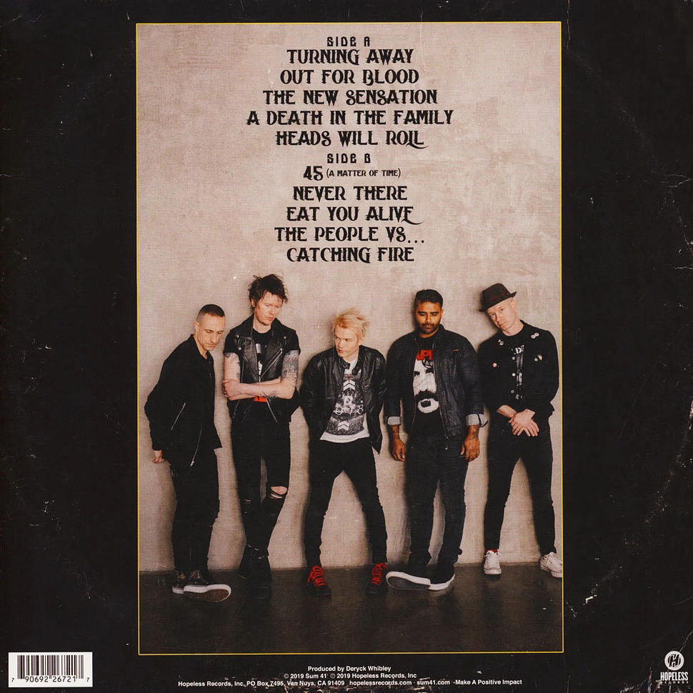 Sum 41 - Order In Decline Black Vinyl Edition