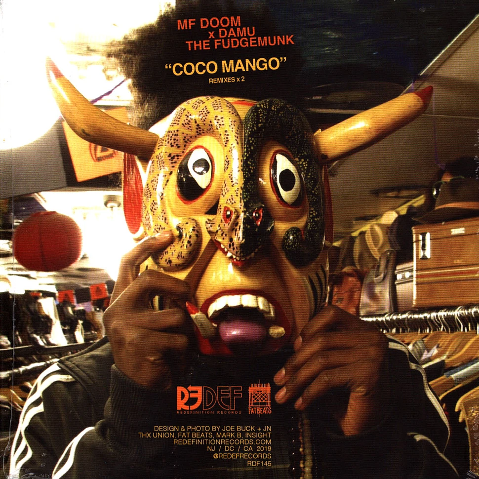 MF DOOM X Damu The Fudgemunk - Coco Mango, Sliced & Diced Black Vinyl Edition