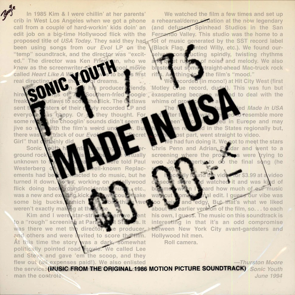 Sonic Youth - Made In USA