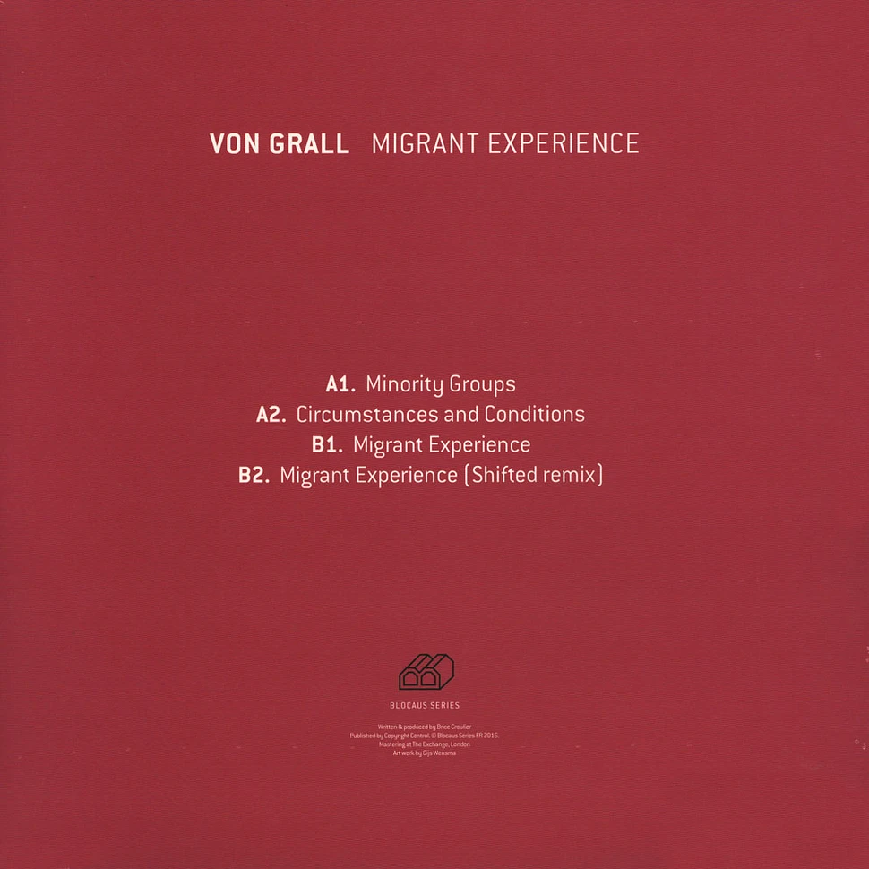 Von Grall - Migrant Experience EP Shifted Remix