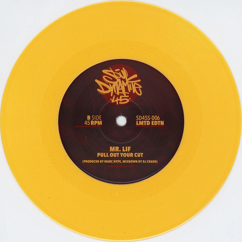 Mr.Lif - Because They Made It That Way / Pull Out Your Cut Beige Vinyl Edition