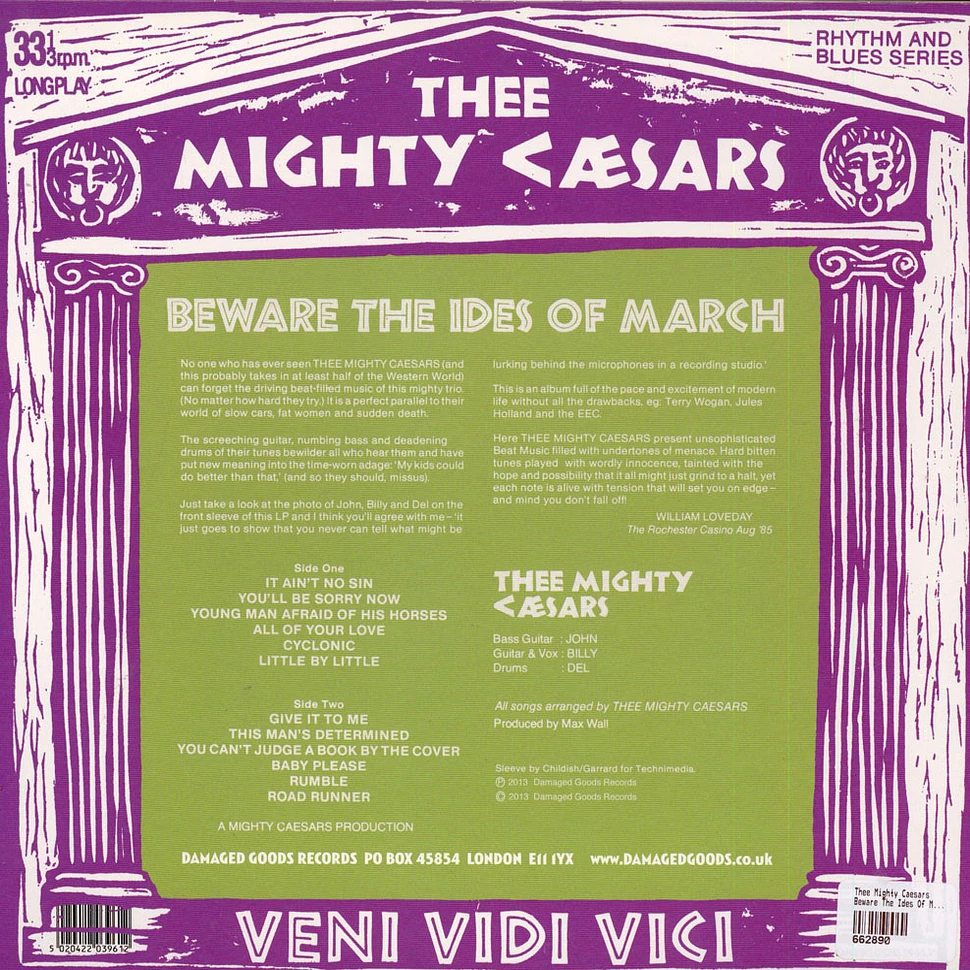 Thee Mighty Caesars - Beware The Ides Of March