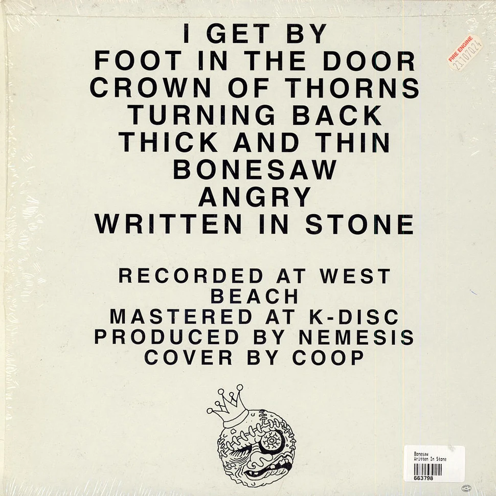 Bonesaw - Written In Stone