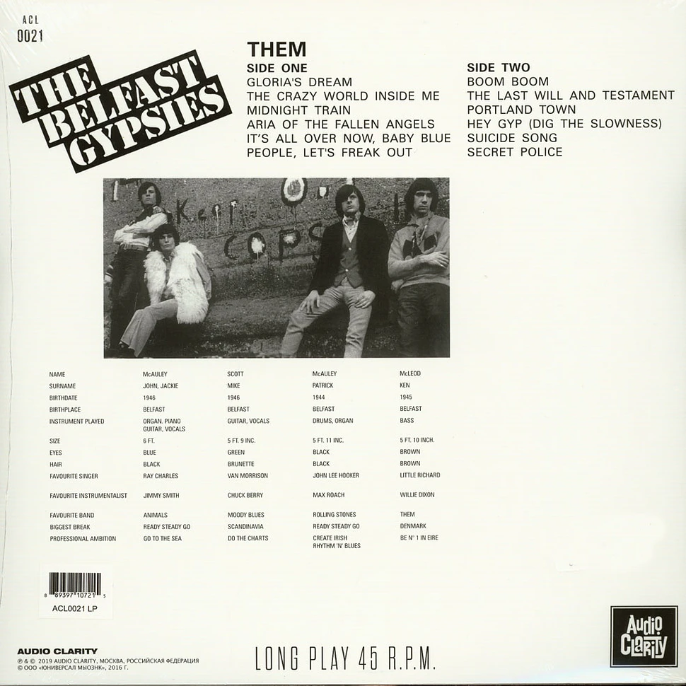 Them - The Belfast Gypsies