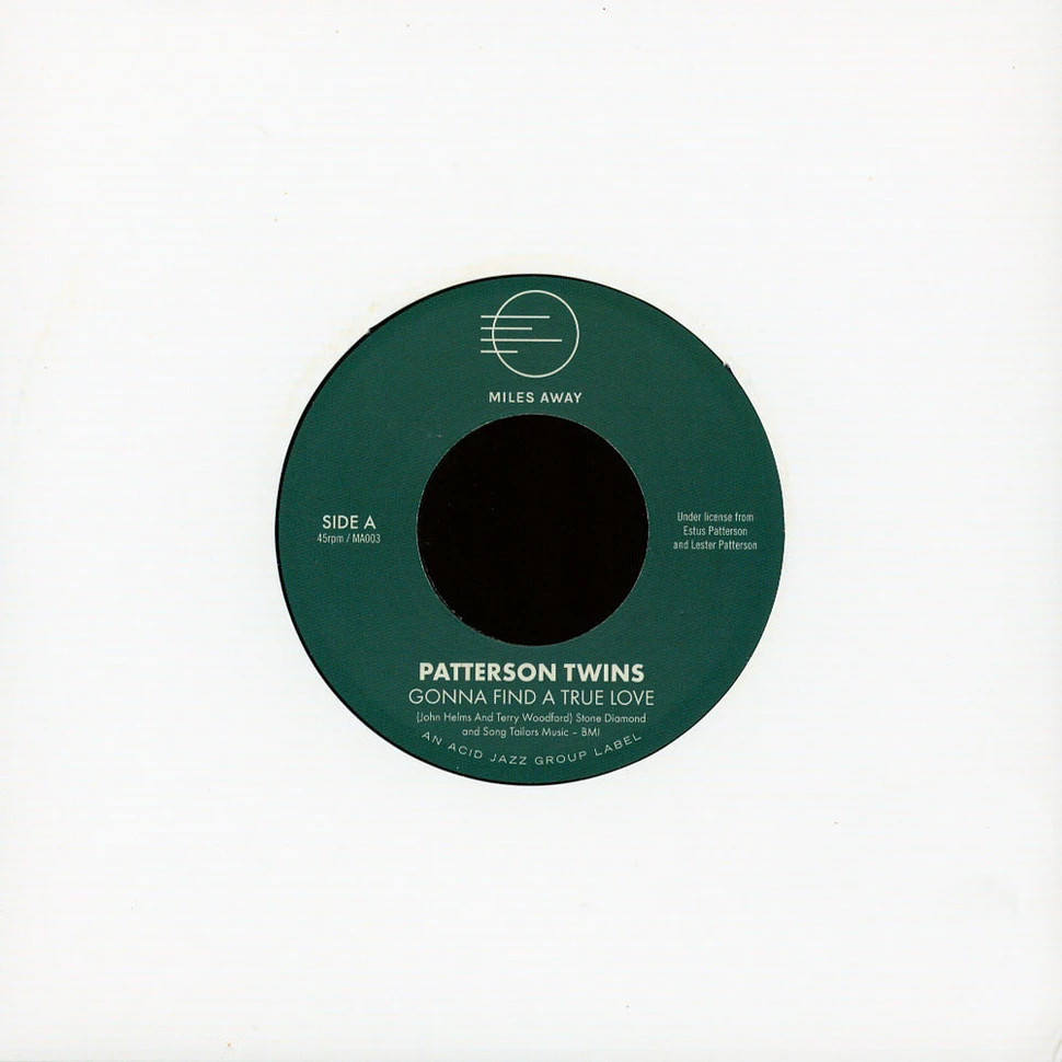 Patterson Twins - Gonna Find A True Love/ A Good Thing