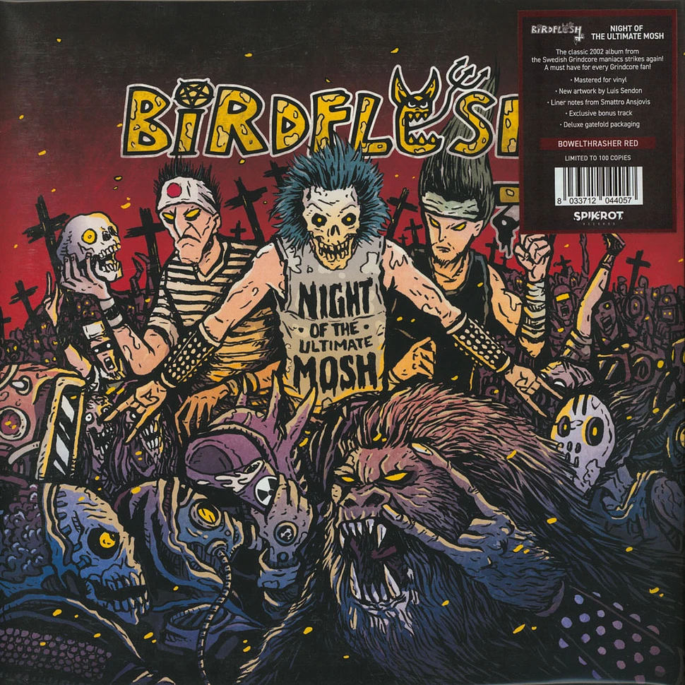 Birdflesh - Night Of The Ultimate Mosh Red Vinyl Edition