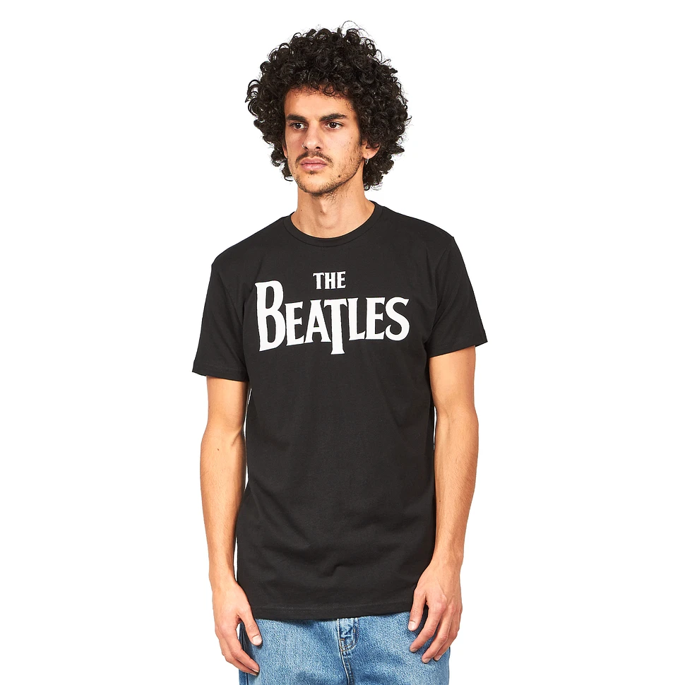 The Beatles - Drop T Logo T-Shirt (Black) | HHV