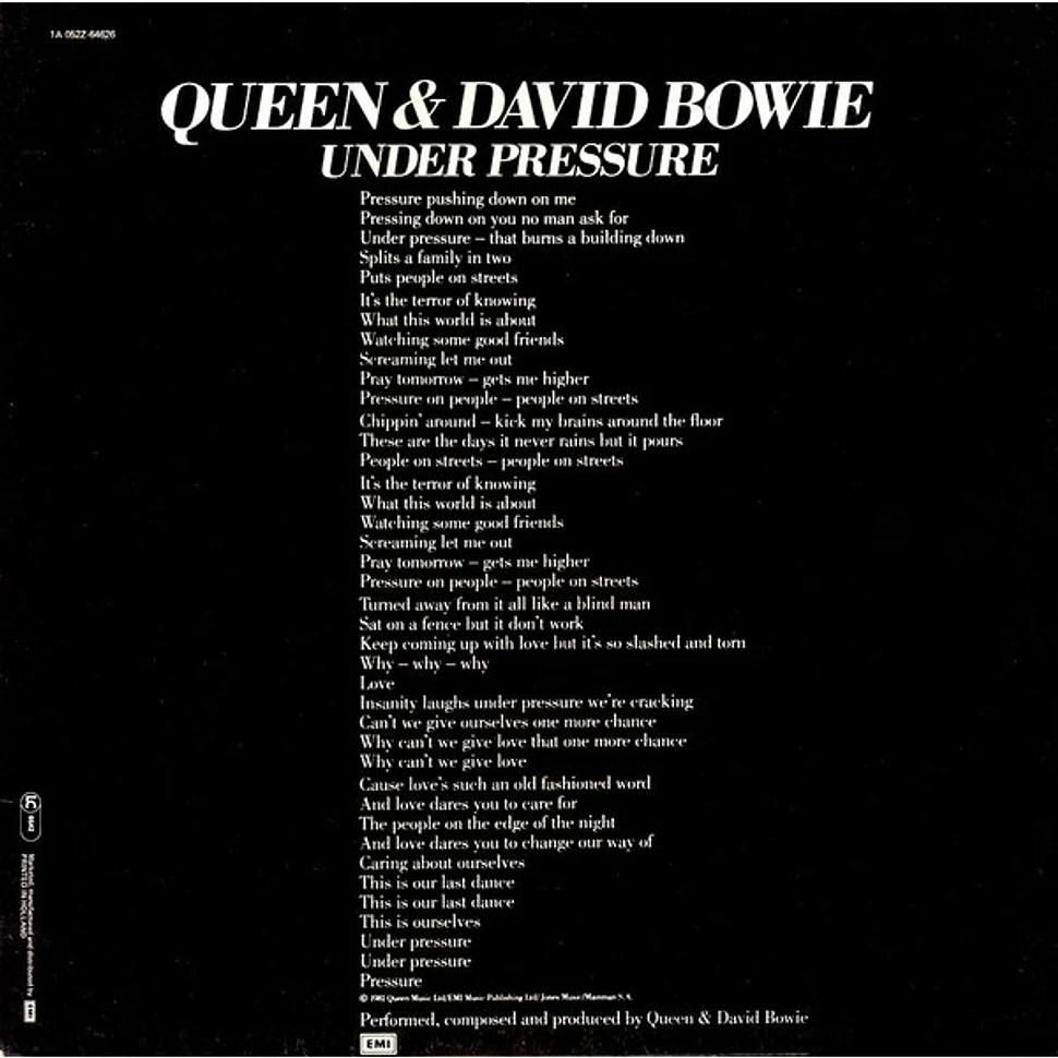 Queen & David Bowie - Under Pressure