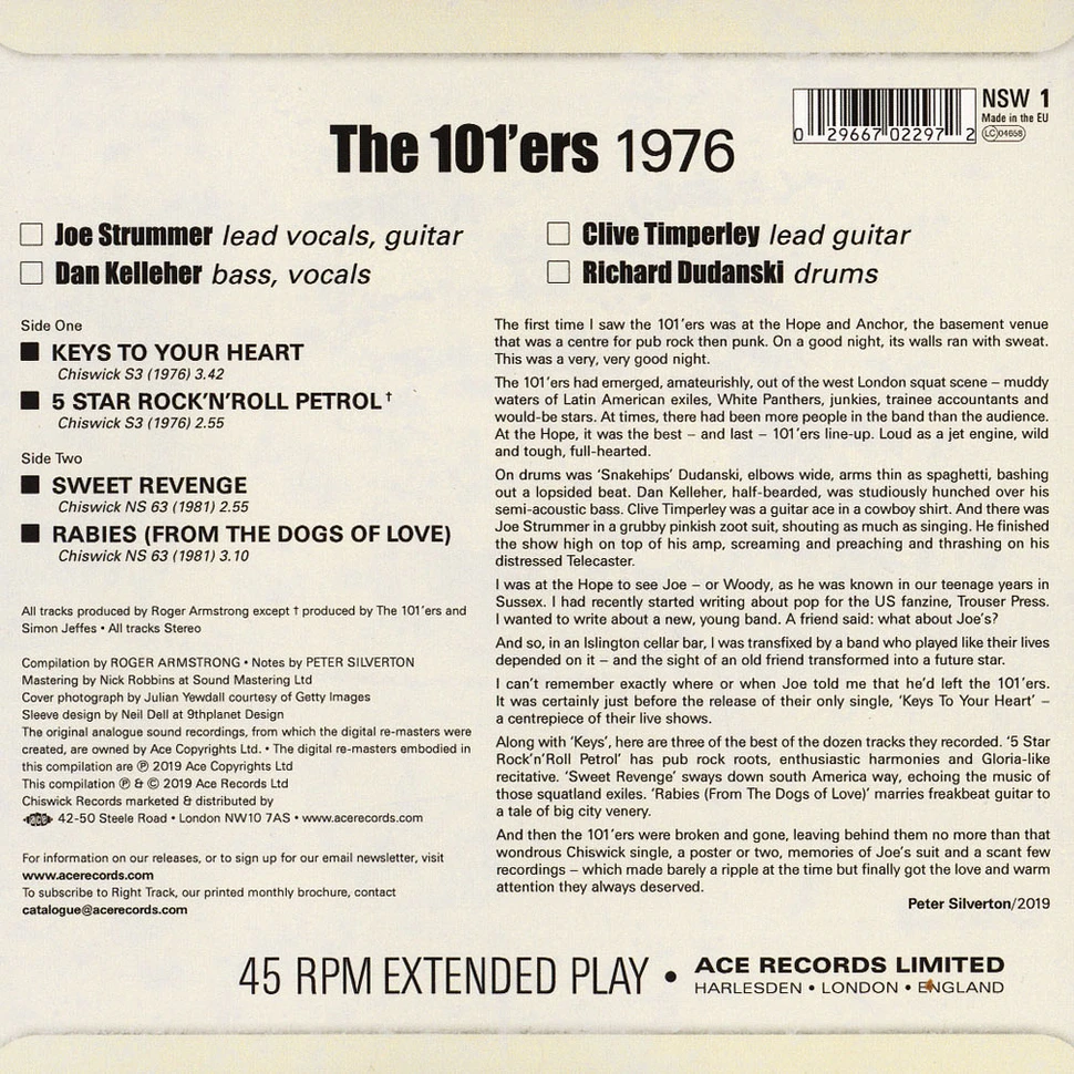 101'ers - 1976 EP