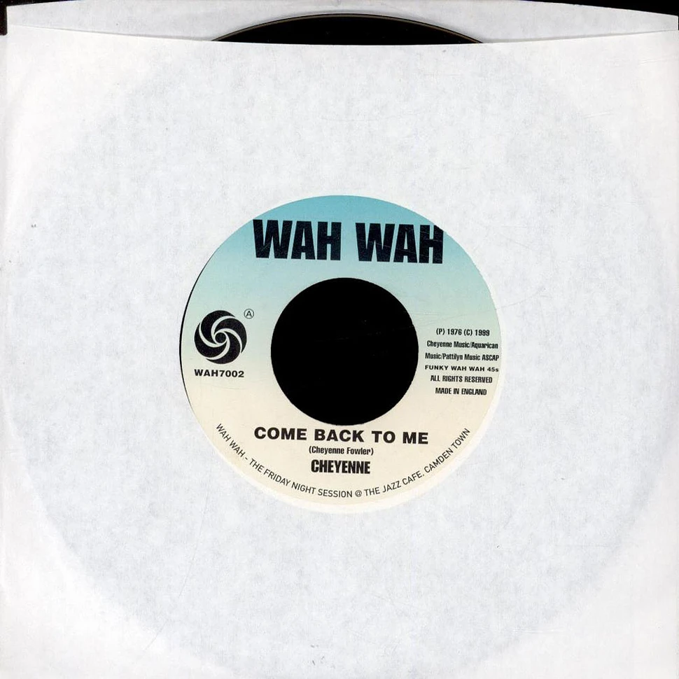 Cheyenne / Lee Taylor & Soul Twisters Ltd. - Come Back To Me / 151 Rome Proof
