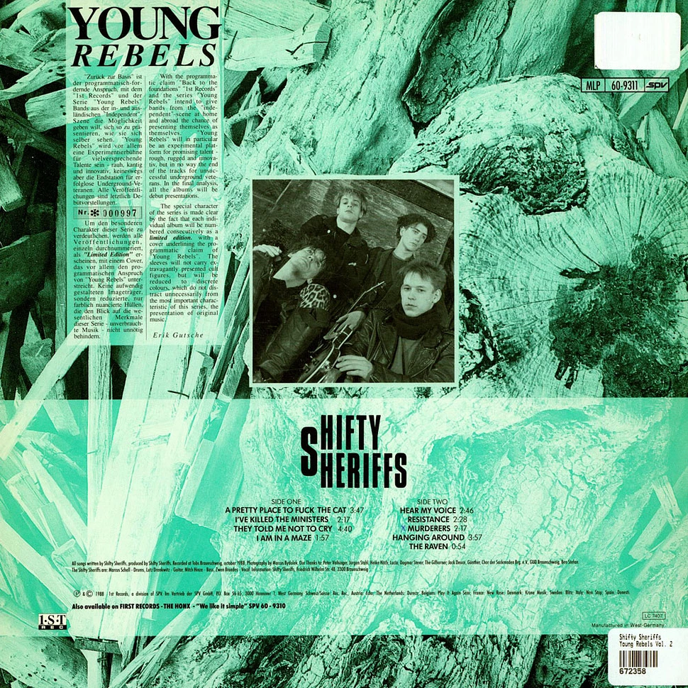 Shifty Sheriffs - Young Rebels Vol. 2