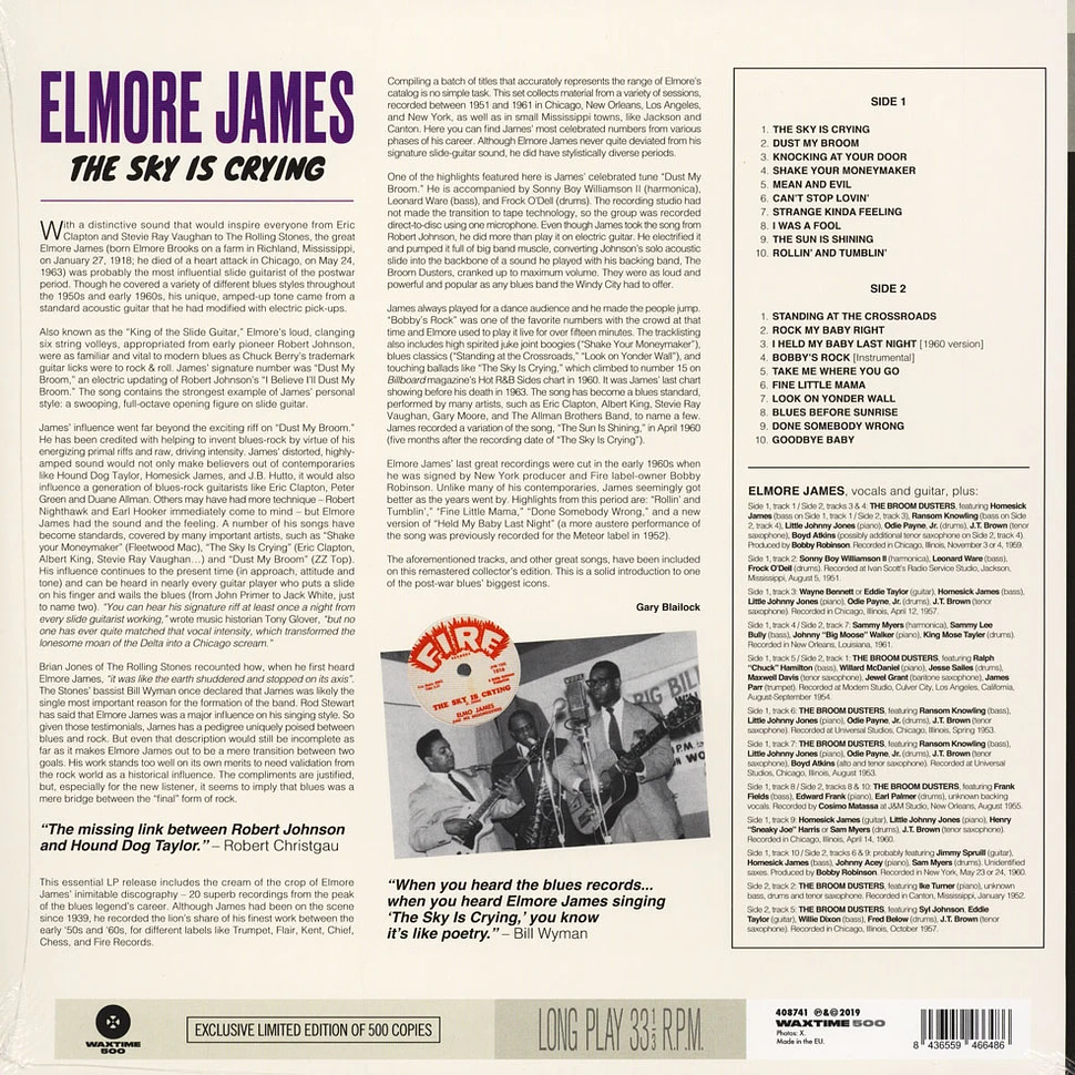 Elmore James - The Sky Is Crying Audiophile Edition