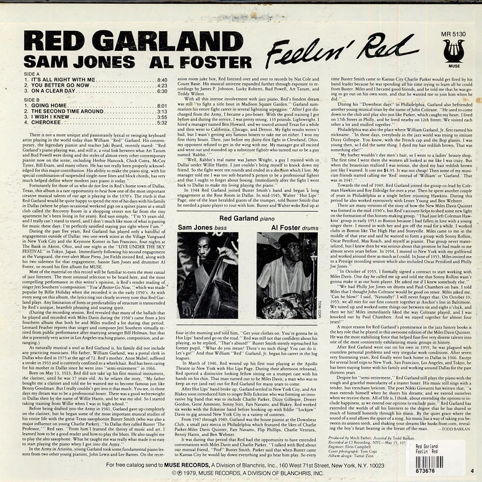 Red Garland - Feelin' Red