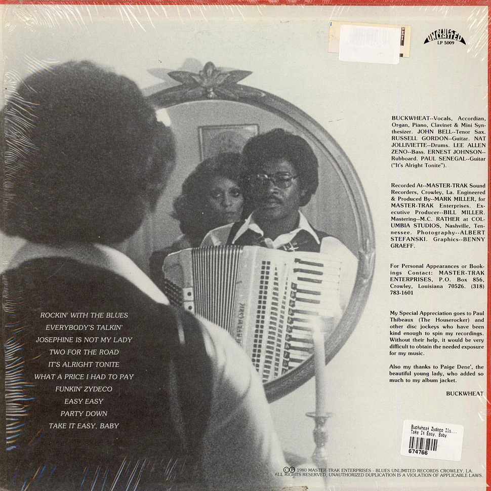 Buckwheat Zydeco Ils Sont Partis Band - Take It Easy, Baby