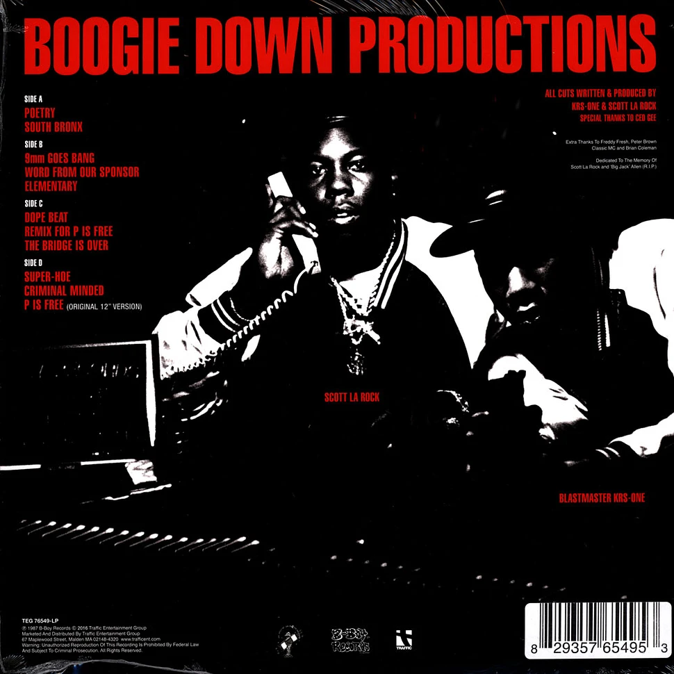 Boogie Down Productions - Criminal Minded Red Vinyl Edition