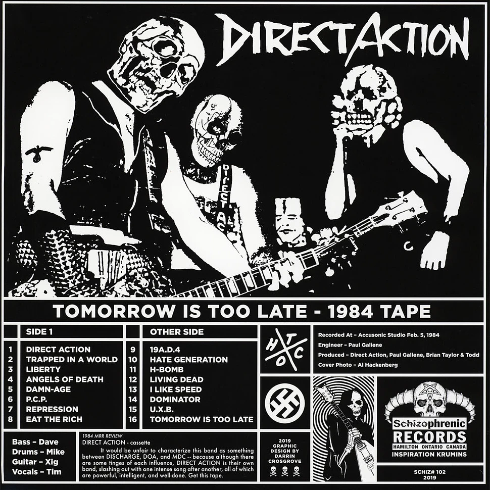 Direct Action - Tomorrow Is Too Late