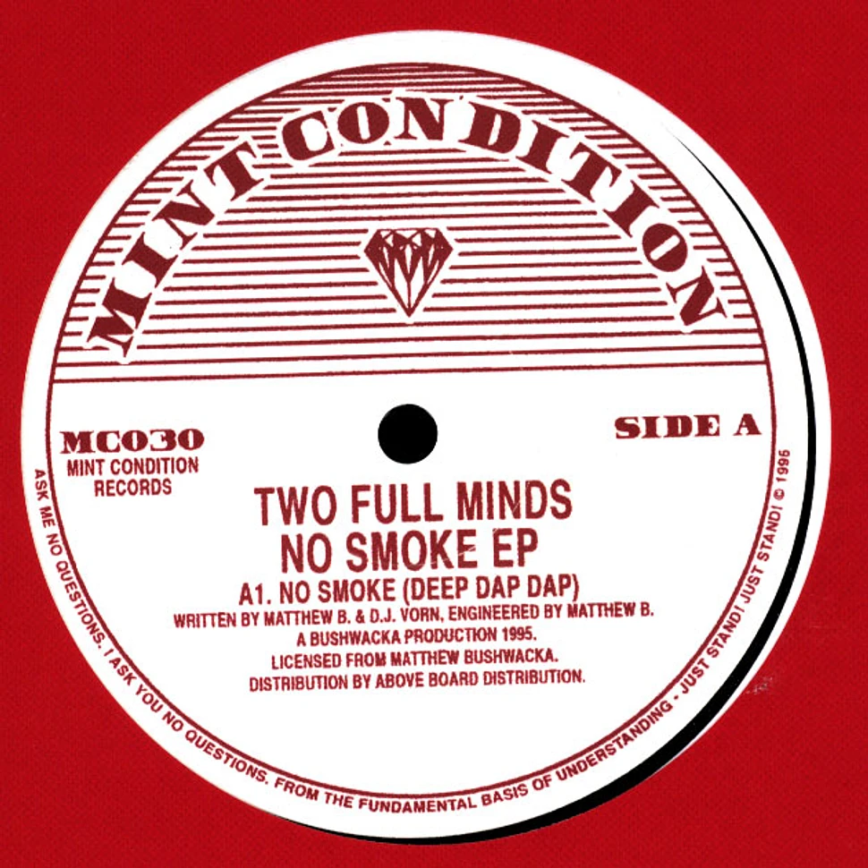 Two Full Minds - No Smoke EP