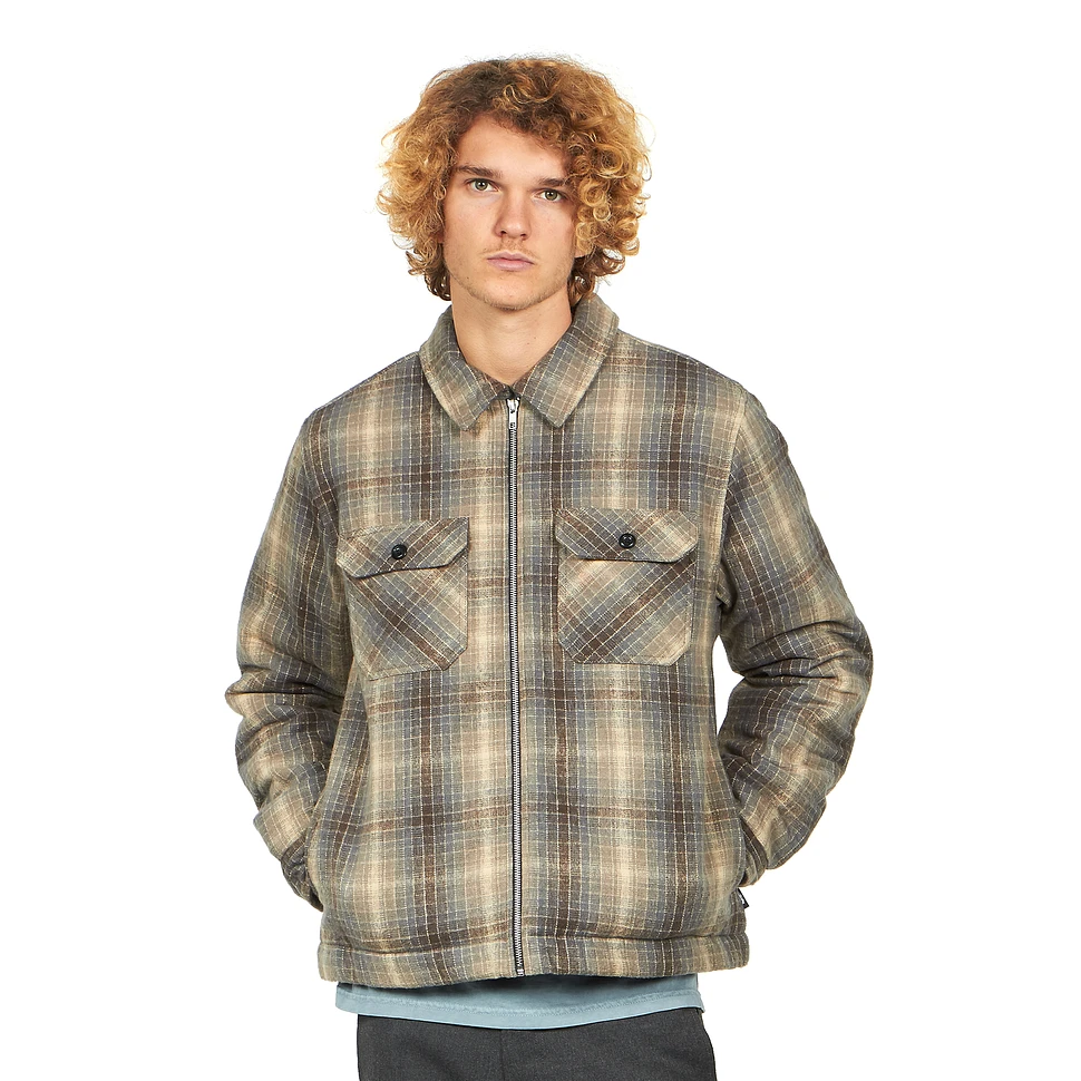 Stüssy - Heavy Brush Plaid Zip Up Shirt