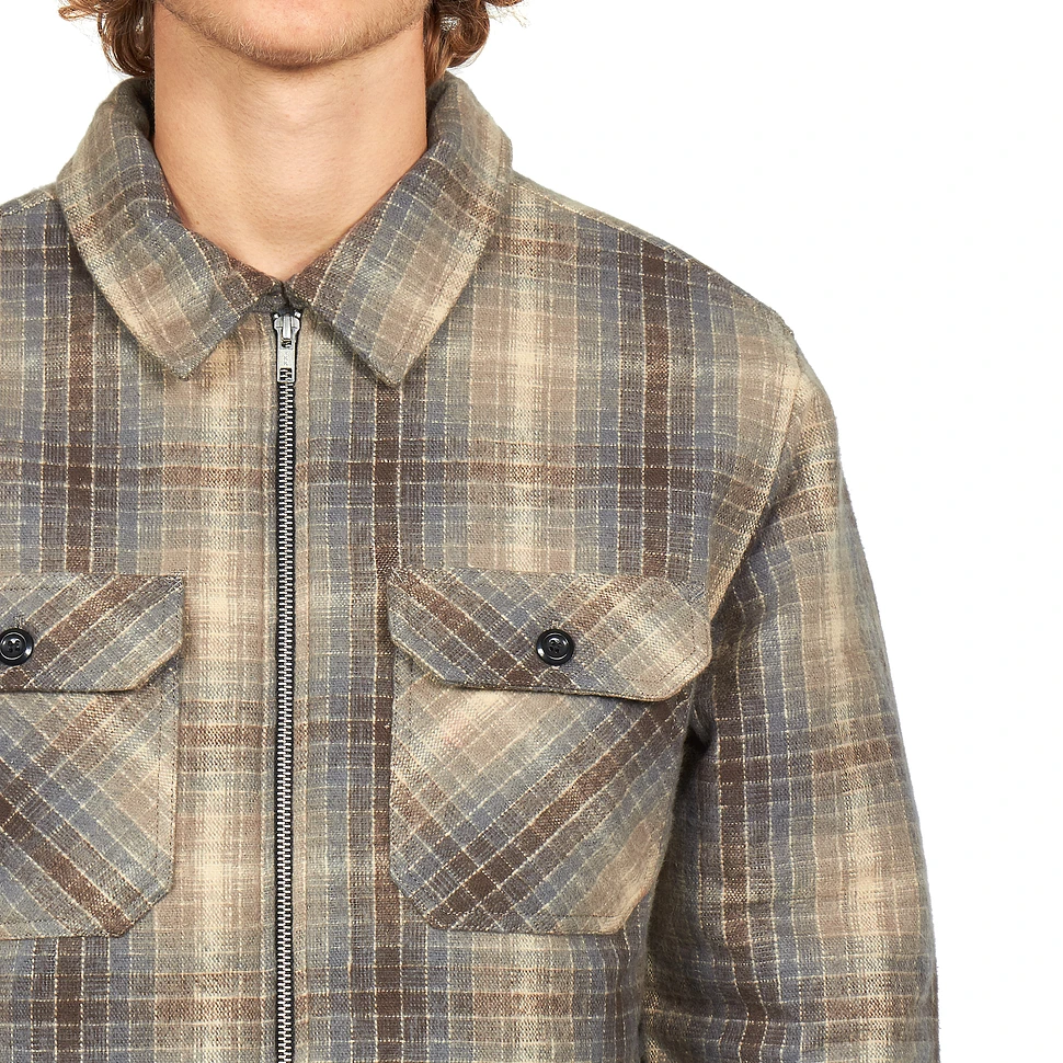 Stüssy - Heavy Brush Plaid Zip Up Shirt