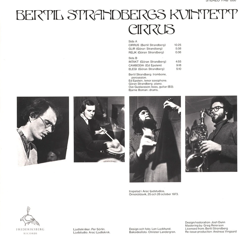 Bertil Strandberg Kvintett - Cirrus