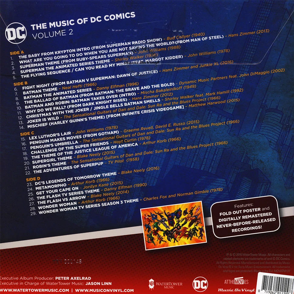 V.A. - Music Of DC Comics Volume 2 Colored Vinyl Edition