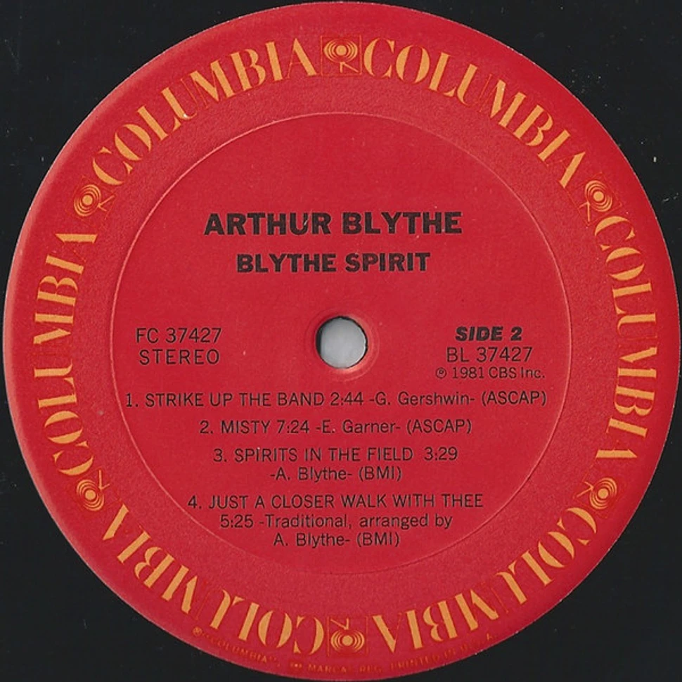 Arthur Blythe - Blythe Spirit