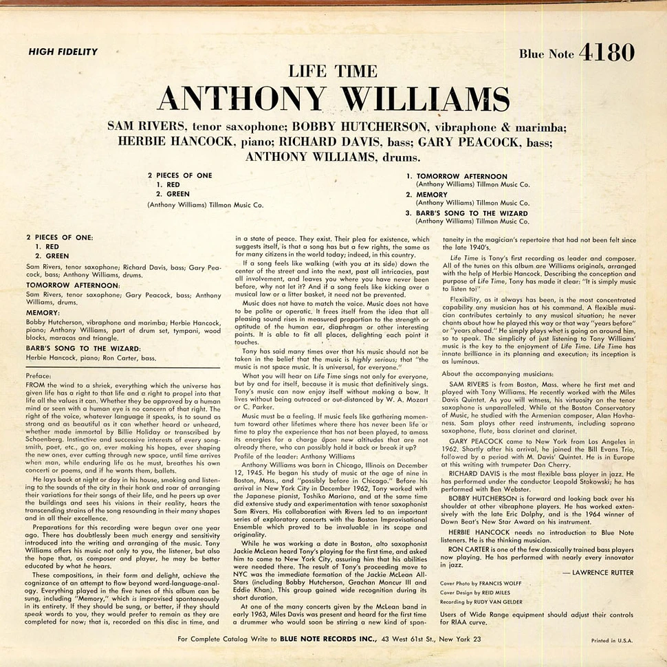 Anthony Williams - Life Time