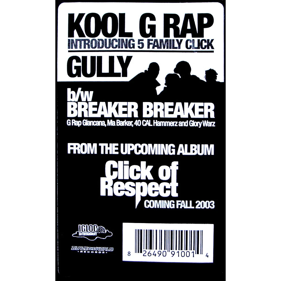 Kool G Rap Introducing 5 Family Click - Gully