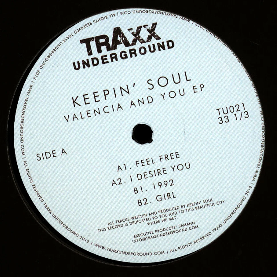 Keepin' Soul - Valencia And You EP