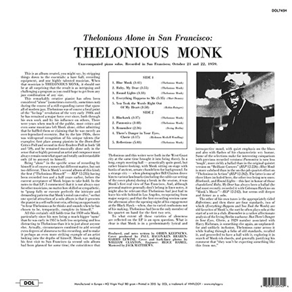 Thelonious Monk - Thelonious Alone In San Francisco