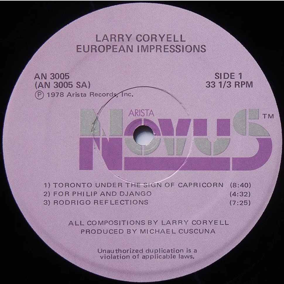 Larry Coryell - European Impressions