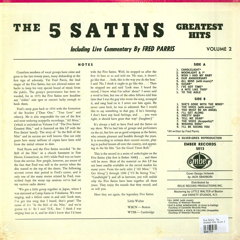 The Five Satins - Greatest Hits Volume 2