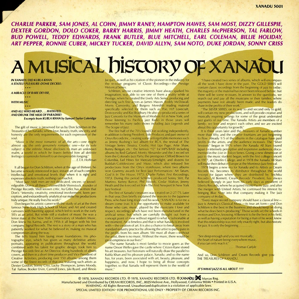 V.A. - Four Decades Of Jazz - A Musical History Of Xanadu