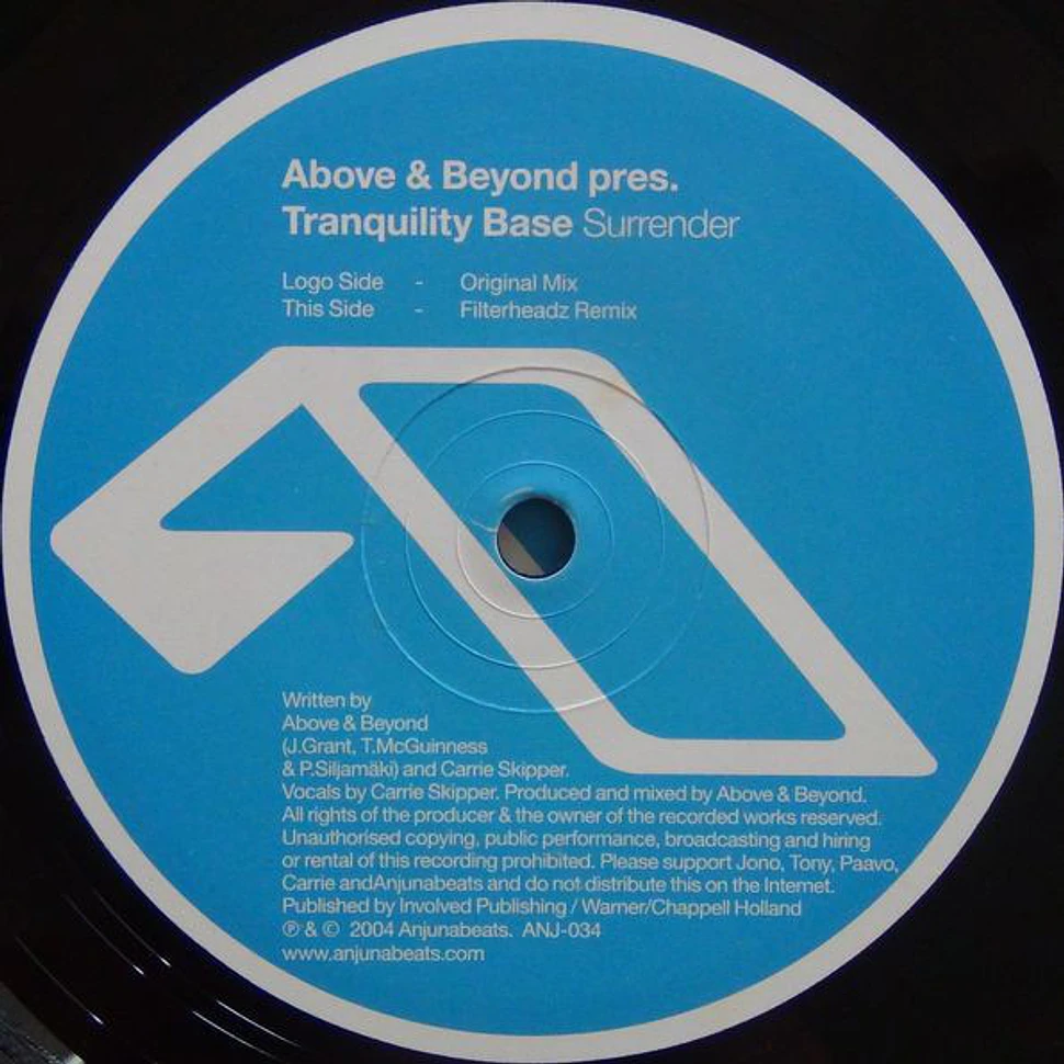 Above & Beyond Pres. Tranquility Base - Surrender