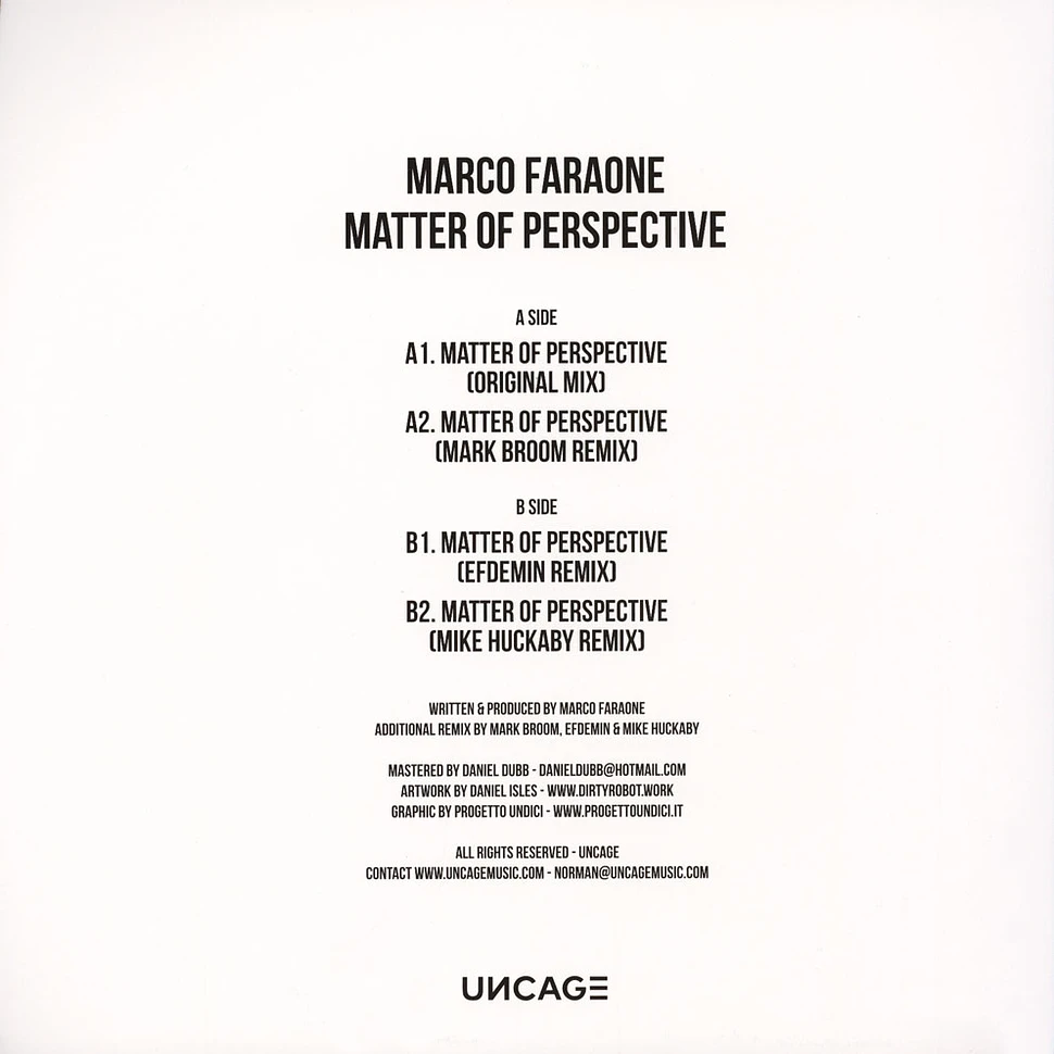 Marco Faraone - Matter Of Perspective Mark Broom, Efdemin & Mike Huckaby Remixes