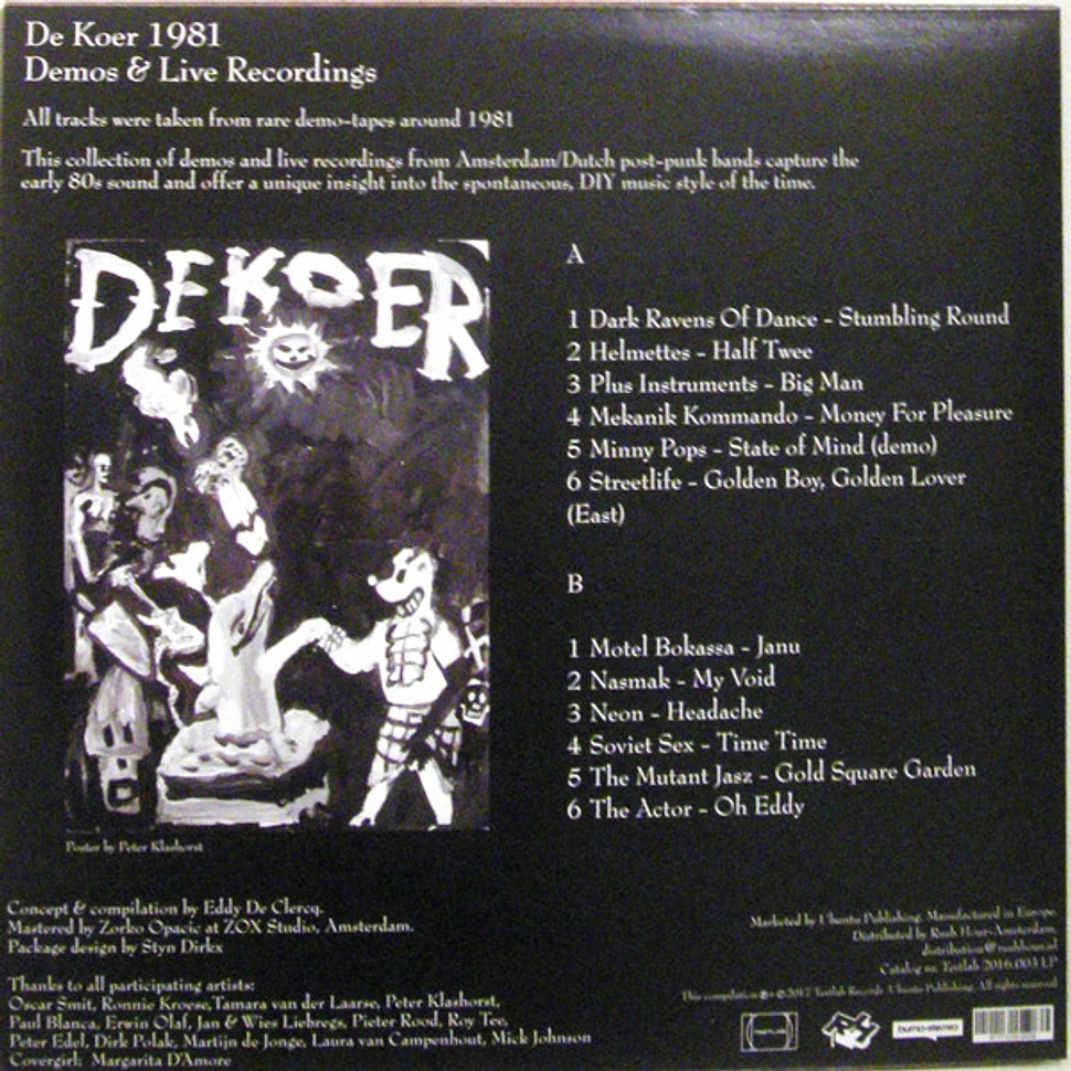 V.A. - De Koer 1981 (Rare Demos - Previously Released On Cassette)
