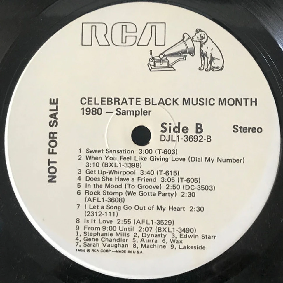 V.A. - Celebrate Black Music Month 1980 - Sampler