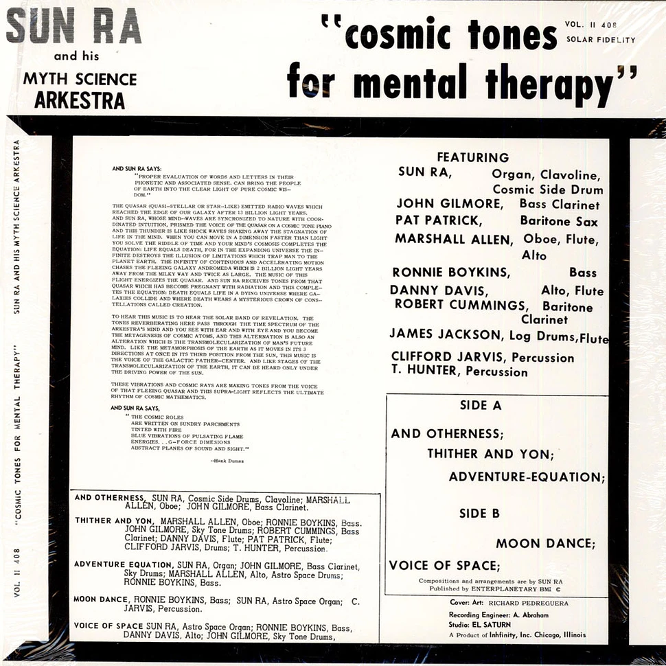 The Sun Ra Arkestra - Cosmic Tones For Mental Therapy