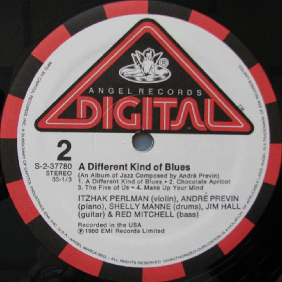 Itzhak Perlman, André Previn, Shelly Manne, Jim Hall, Red Mitchell - A Different Kind Of Blues (An Album Of Jazz Composed By André Previn)