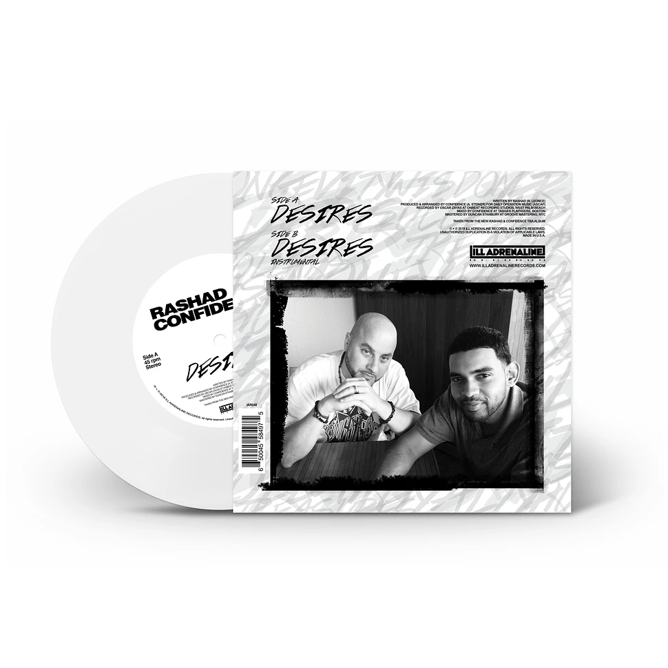 Rashad & Confidence - Desires HHV Exclusive White Vinyl Edition