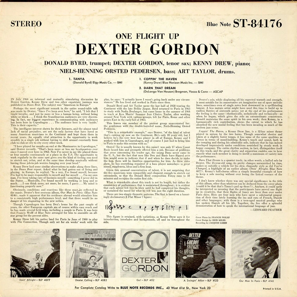 Dexter Gordon - One Flight Up